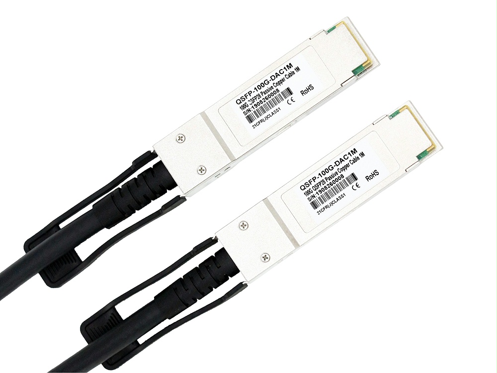 瞻博(Juniper)兼容QFX-QSFP28-DAC-1M QSFP28 轉 QSFP28 100G無源銅纜