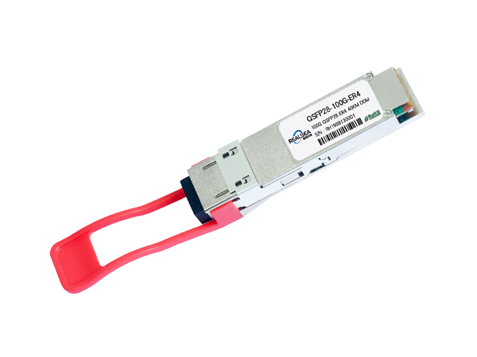 100G光模塊QSFP28單模雙芯40KM雙LC接口1550nm帶DDM QSFP28-100G-ER4