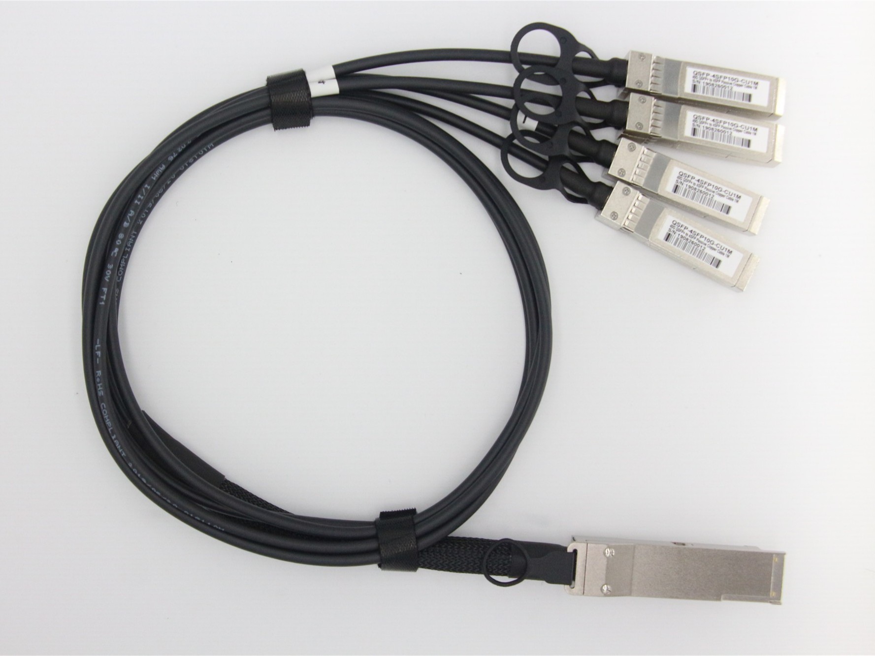 QSFP-4X10G-CU1M CISCO思科兼容 QSFP+ TO 4SFP+DAC無源銅纜高速