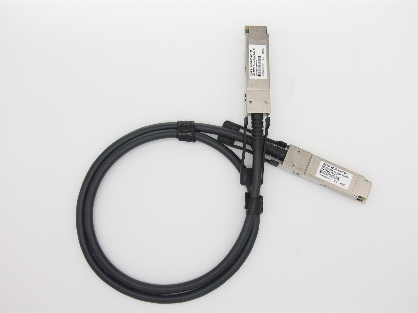 QSFP28-100G-CU1M   銳捷RUIJIE兼容QSFP28 TO QSFP28 DAC高速線纜